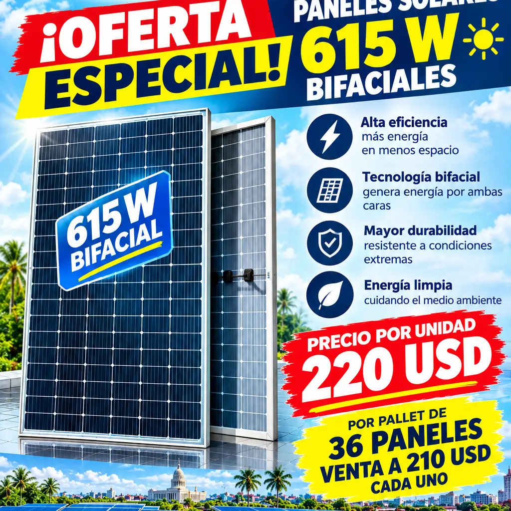 Panel Solar 615 W — imagen 1